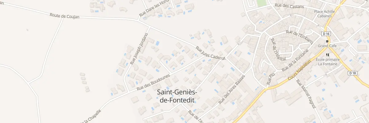Plan du 50 Rue des Boudounes à Saint-Geniès-de-Fontedit