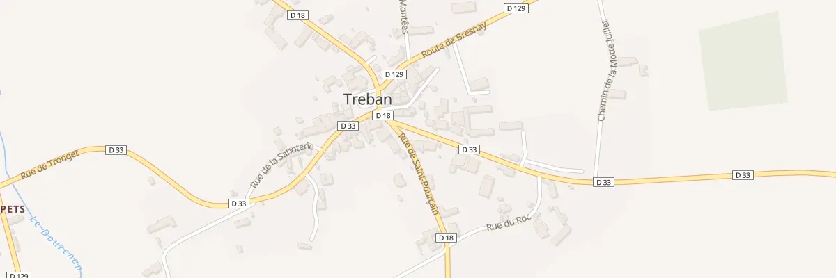 Plan du 2 Rue de Chatel à Treban
