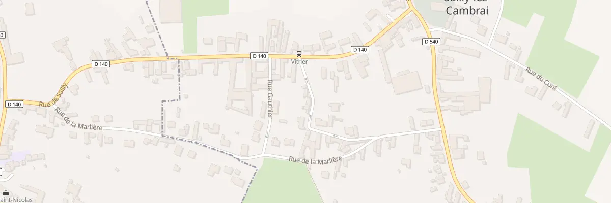 Plan du 2 Rue des Vitriers à Sailly-lez-Cambrai