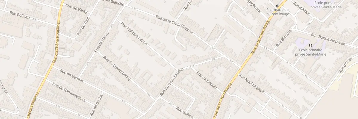 Plan du 87 Rue du Beau Laurier à Tourcoing