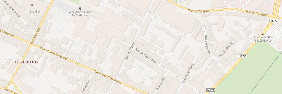 Plan du 1 Rue Saint Omer à Tourcoing