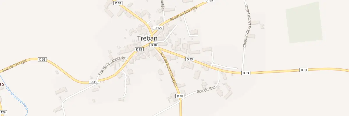 Plan du 4 Rue de Chatel à Treban