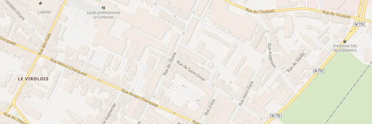 Plan du 5 Rue Saint Omer à Tourcoing