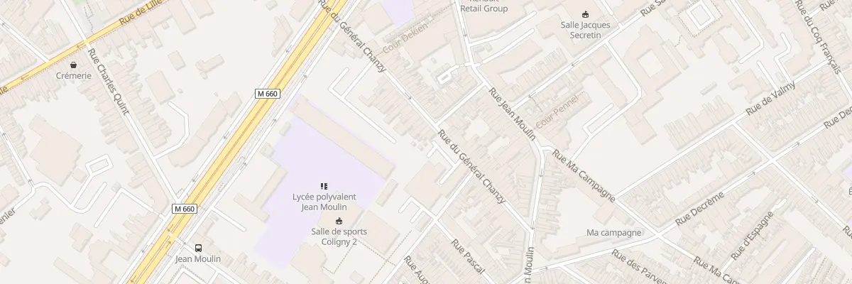 Plan du 46 Rue du Général Chanzy à Roubaix