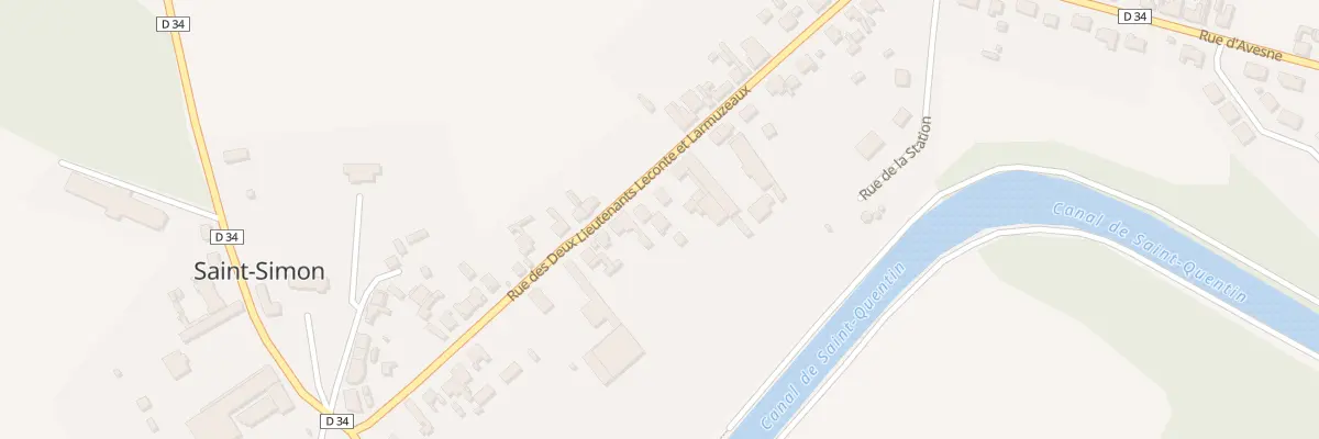 Plan du 22 Rue 2 Lts Lecomte Larmuzeaux à Saint-Simon
