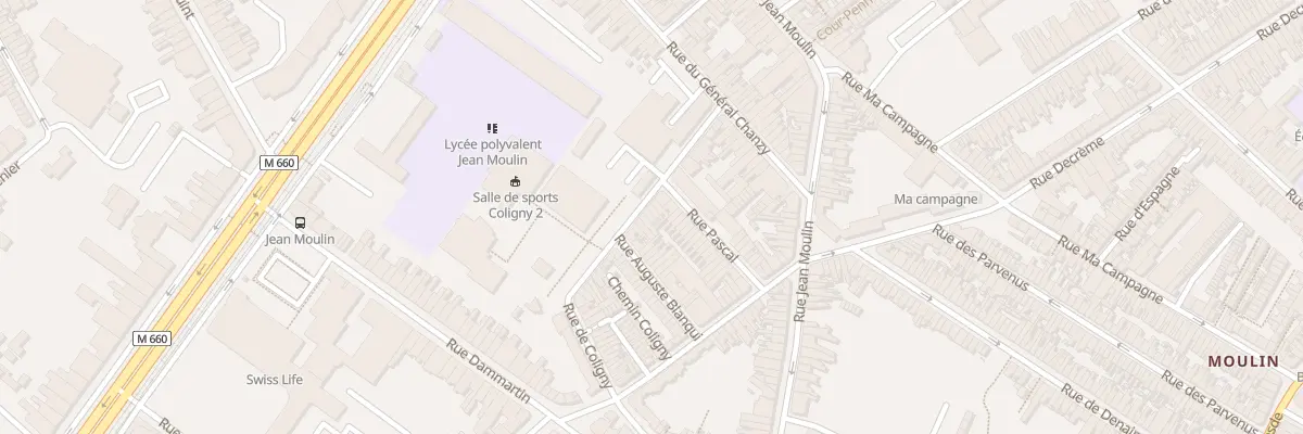 Plan du 21 Rue Coligny à Roubaix