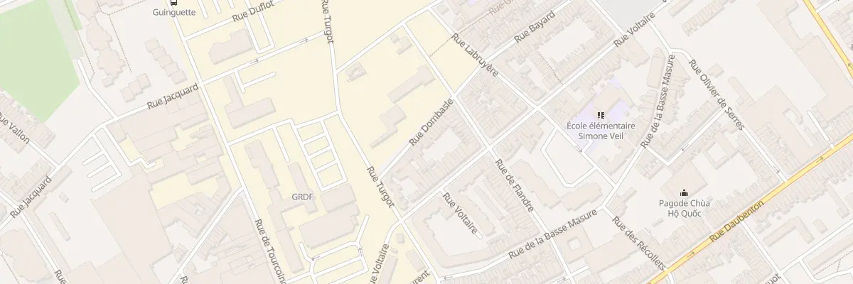 Plan du 28 Rue Dombasle à Roubaix