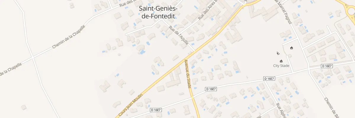 Plan du 16 Crs Jean Moulin à Saint-Geniès-de-Fontedit