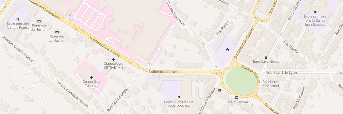 Plan du 11 Bd de Lyon à Roubaix