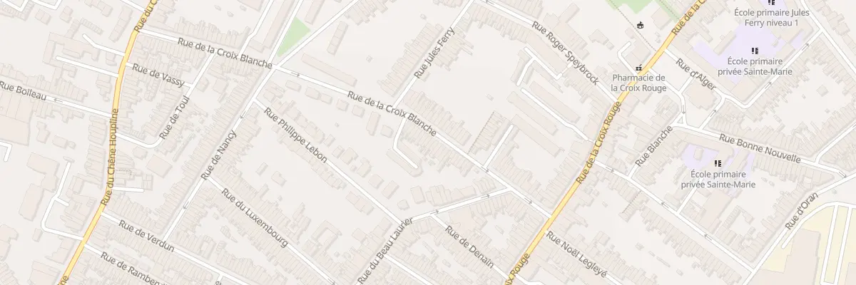 Plan du 142 Rue de la Croix Blanche à Tourcoing