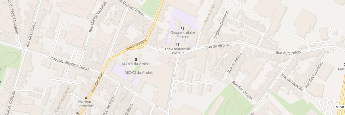 Plan du 34 Rue du Virolois à Tourcoing