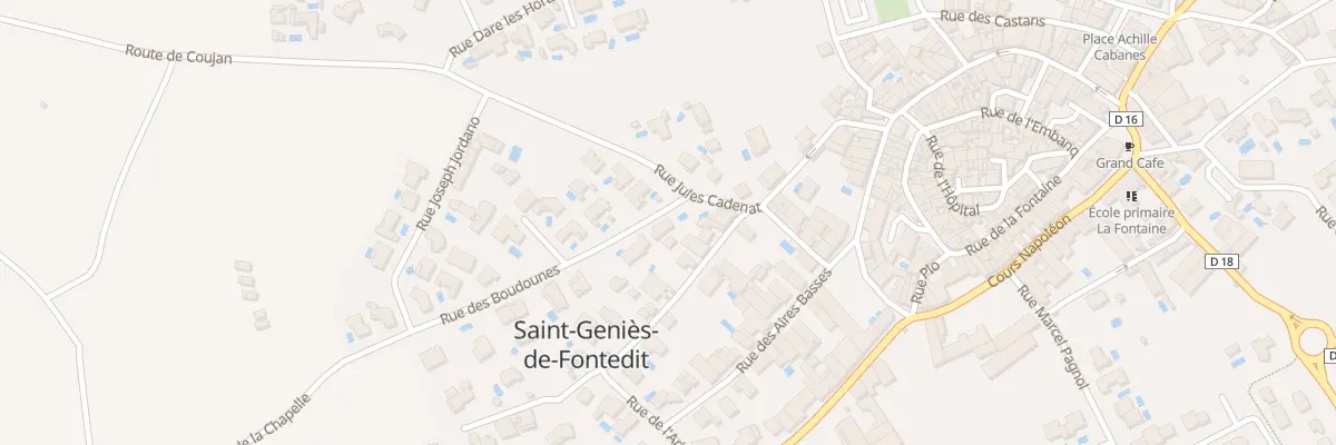 Plan du 35 Rue des Boudounes à Saint-Geniès-de-Fontedit