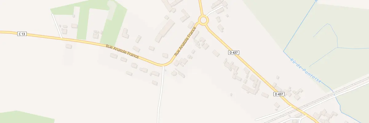 Plan du 1 Rue Anatole France à Abbécourt