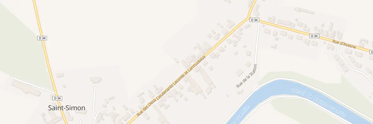 Plan du 25 Rue 2 Lts Lecomte Larmuzeaux à Saint-Simon