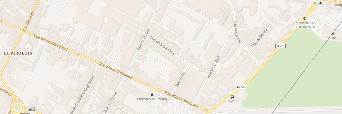 Plan du 32 Rue Saint Omer à Tourcoing