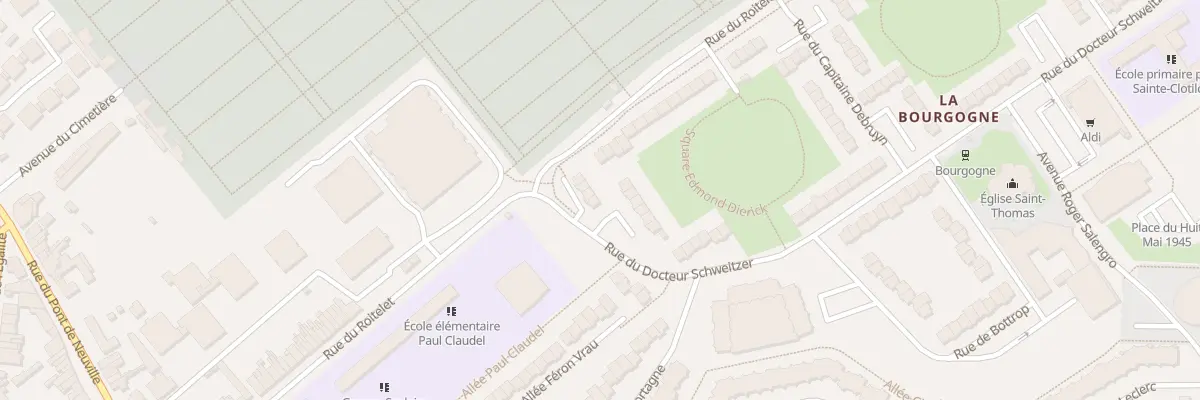 Plan du 7 Rue du Docteur Schweitzer à Tourcoing