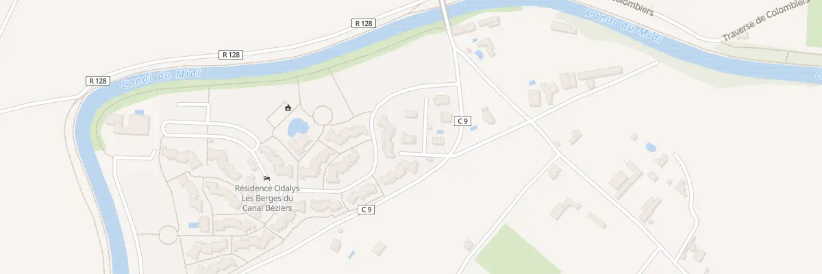 Plan du 2124 Vc Beziers A Colombiers à Béziers