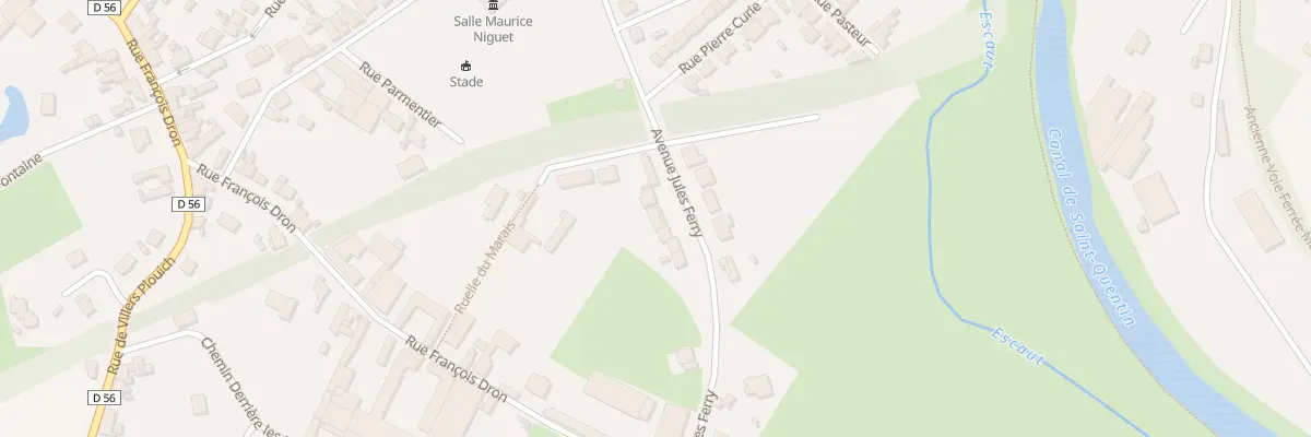 Plan du 14B Av Jules Ferry à Marcoing