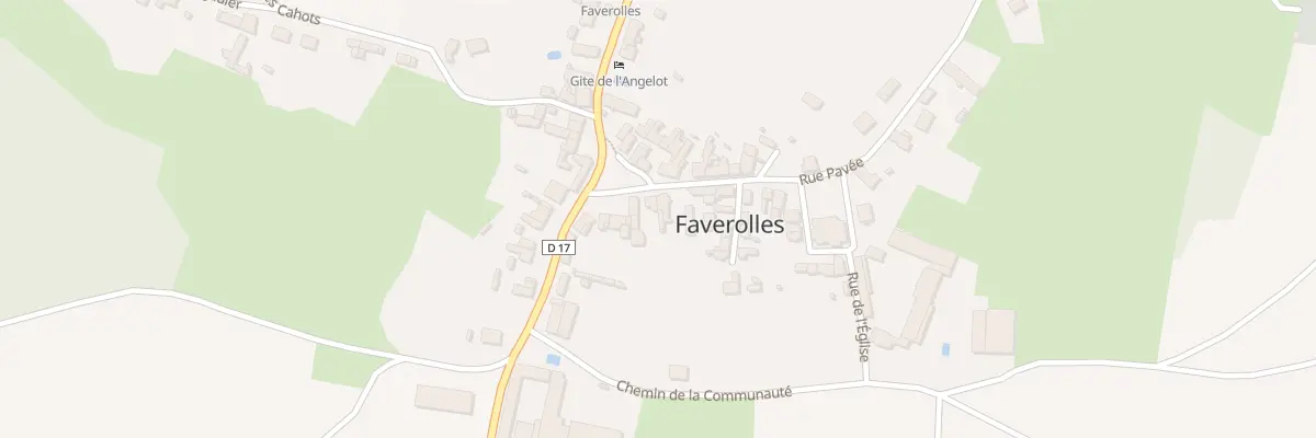 Plan du 10 Rue Pavée à Faverolles