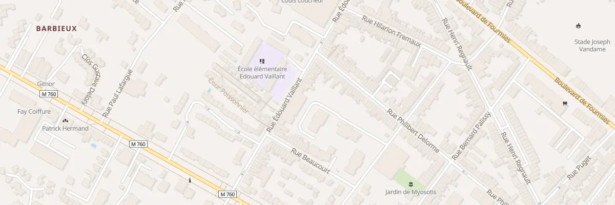 Plan du 71 Rue Edouard Vaillant à Roubaix