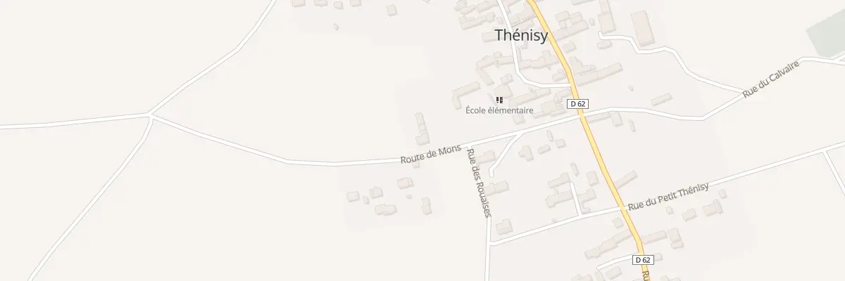 Plan du 4 Rte de Mons à Thénisy