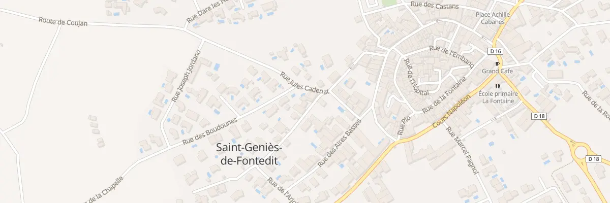 Plan du 6 Rue des Aires Hautes à Saint-Geniès-de-Fontedit
