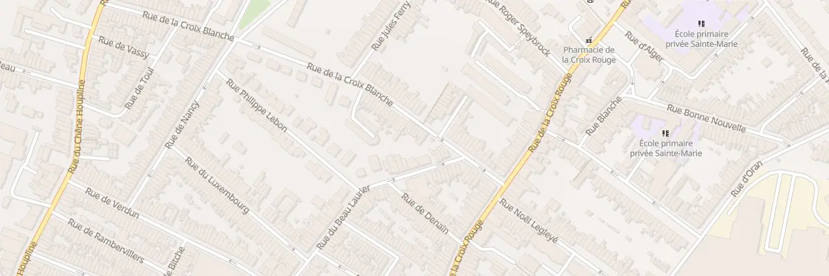 Plan du 162 Rue de la Croix Blanche à Tourcoing