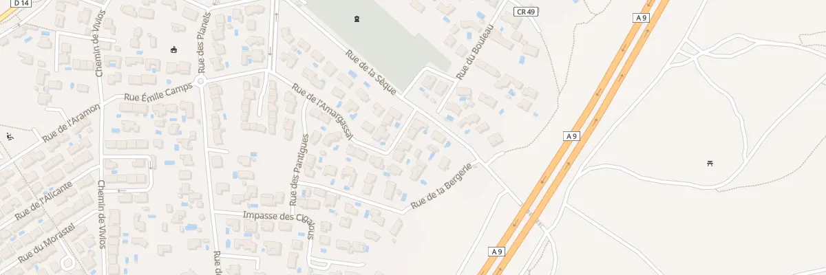 Plan du 32 Rue de l’Amargassal à Lespignan