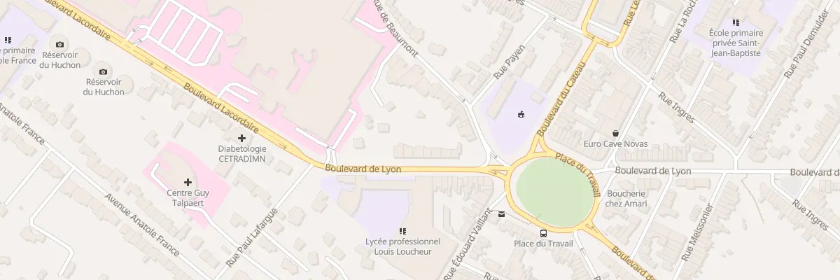Plan du 21 Bd de Lyon à Roubaix