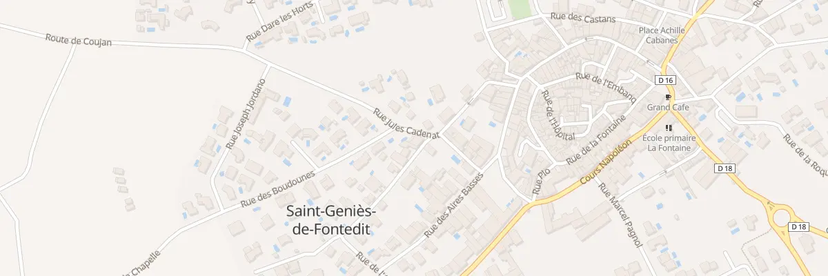 Plan du 2 Rue des Aires Hautes à Saint-Geniès-de-Fontedit