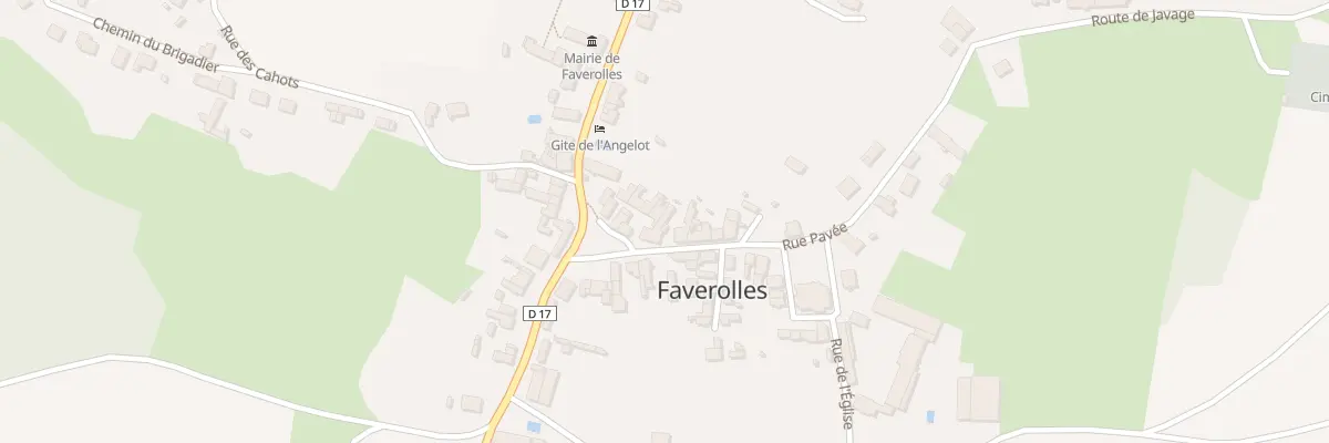Plan du 1 Rue Pavée à Faverolles