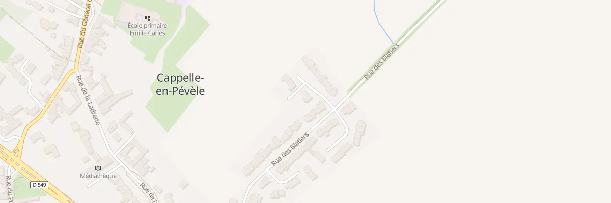 Plan du 37 Rue des Blatiers à Cappelle-en-Pévèle