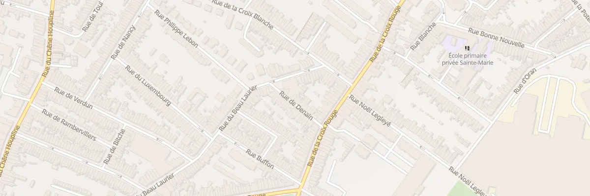 Plan du 22 Rue de Denain à Tourcoing