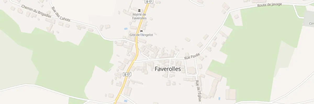 Plan du 1 Rue Pavée à Faverolles