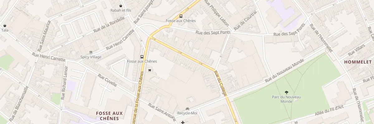 Plan du 199 Rue du Collège à Roubaix