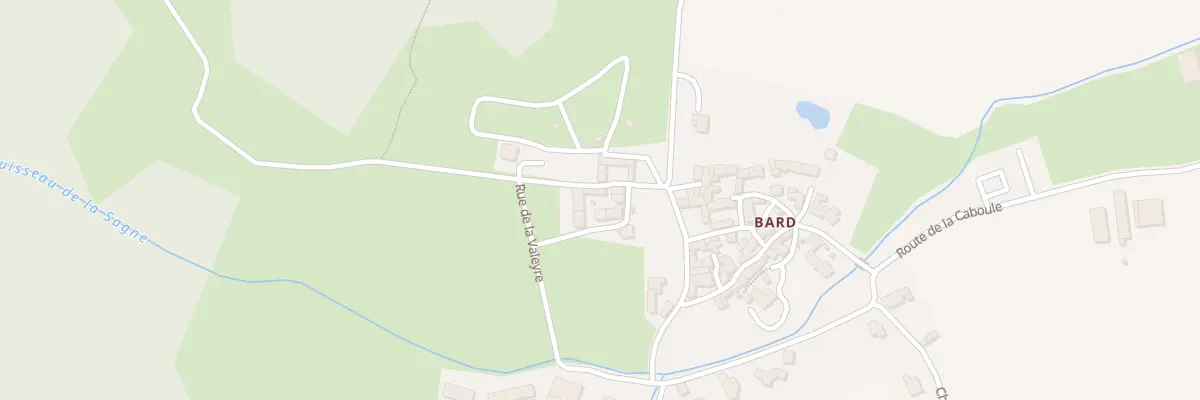 Plan du 9002 Rue de la Trioule (Bard) à Boudes