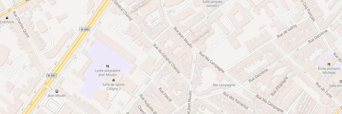 Plan du 69 Rue du Général Chanzy à Roubaix
