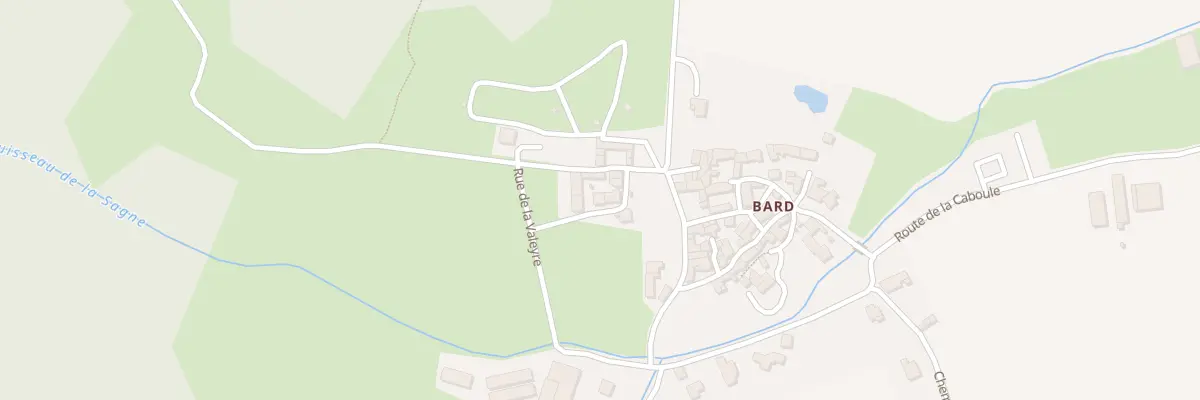 Plan du 9003 Rue de la Trioule (Bard) à Boudes