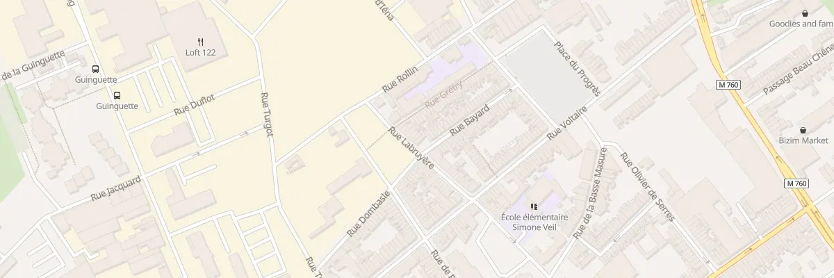 Plan du 52 Rue la Bruyère à Roubaix