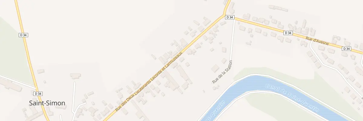 Plan du 32 Rue 2 Lts Lecomte Larmuzeaux à Saint-Simon