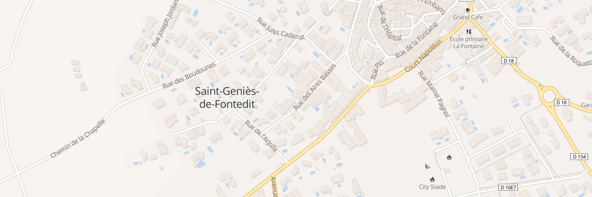 Plan du 14 Rue des Aires Basses à Saint-Geniès-de-Fontedit