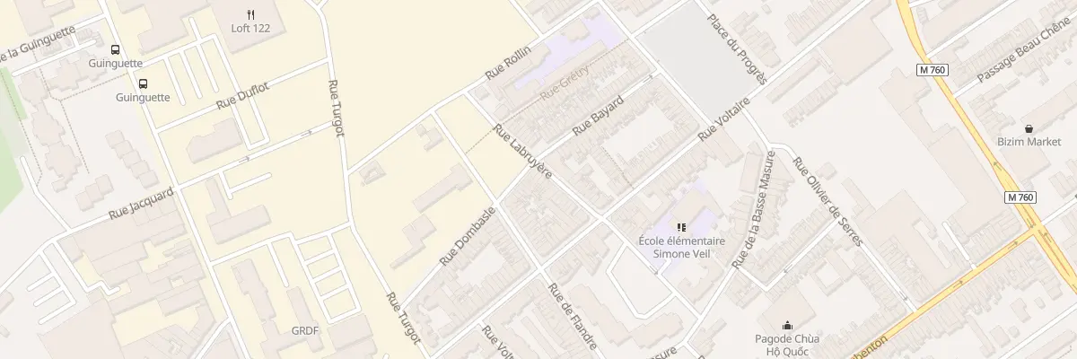 Plan du 67 Rue la Bruyère à Roubaix