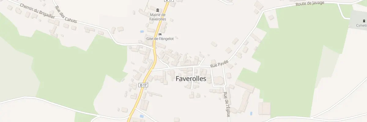 Plan du 3 Rue Pavée à Faverolles