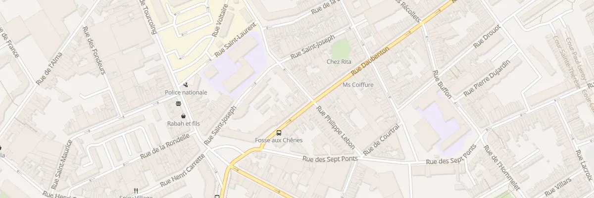Plan du 19 Rue Daubenton à Roubaix