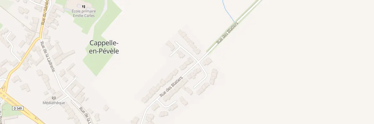 Plan du 33 Rue des Blatiers à Cappelle-en-Pévèle