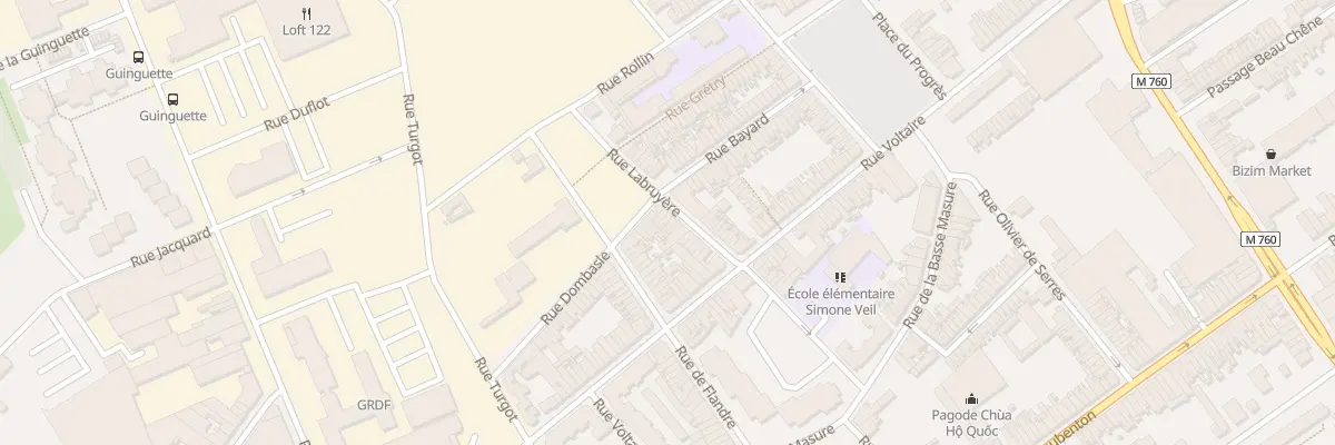 Plan du 65 Rue la Bruyère à Roubaix