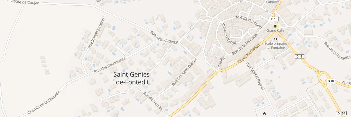 Plan du 1B Rue des Aires Hautes à Saint-Geniès-de-Fontedit