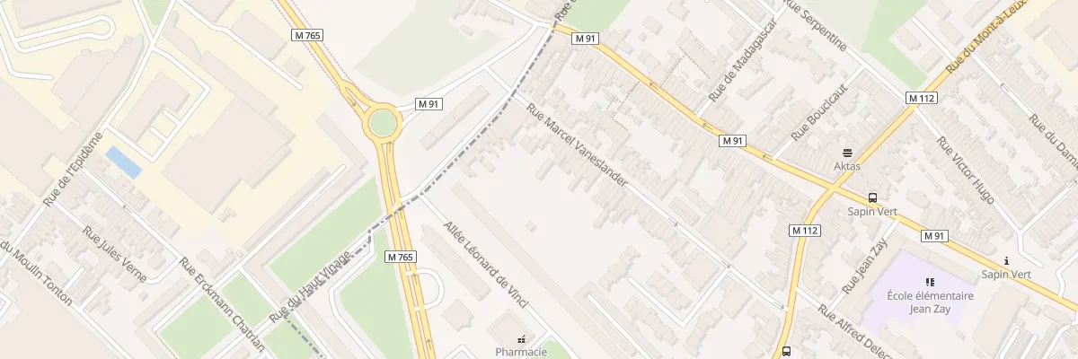 Plan du 95 Rue Marcel Vaneslander à Wattrelos