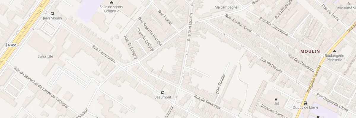 Plan du 176 Rue Jean Moulin à Roubaix