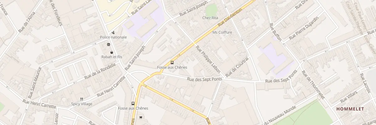 Plan du 24 Rue Daubenton à Roubaix